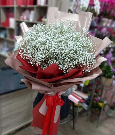 Букет цветов из: Гипсофила в Красный Гуляй